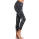 women's yoga capris running pants workout leggings black carbon xxl
